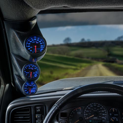 Ford SuperDuty Installed Gauge Pod