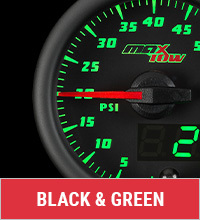 Black & Green Double Vision Gauge Series