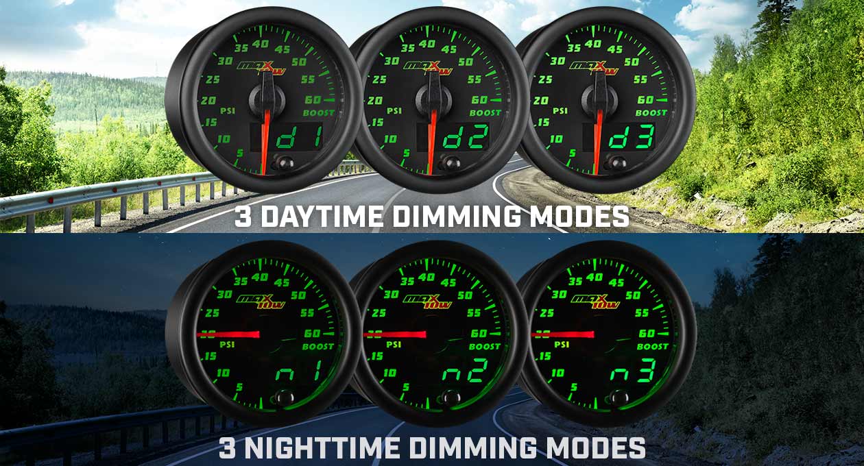 MaxTow Black & Green Dimming Modes