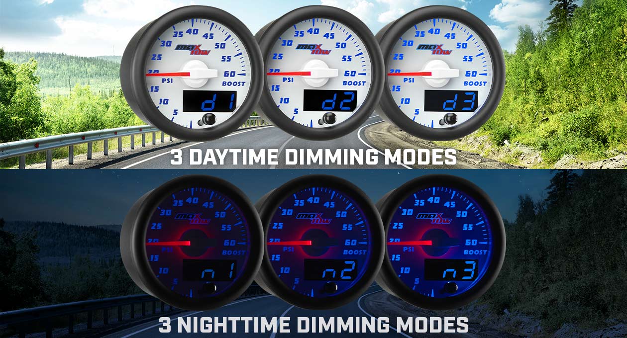 MaxTow White & Blue Dimming Modes